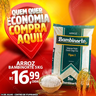 Quem Quer Economia Compra Aqui Post PSD Editável