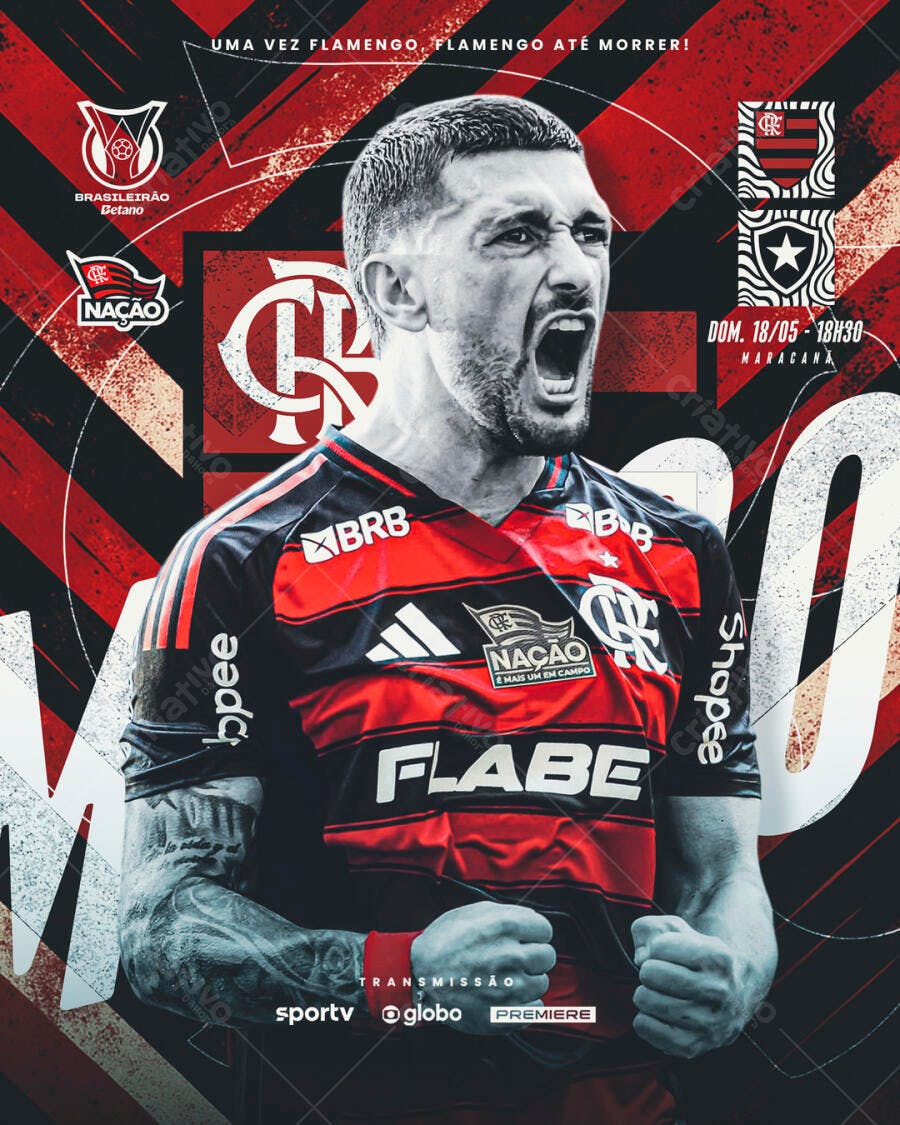 Poster Flamengo x [Time Adversário