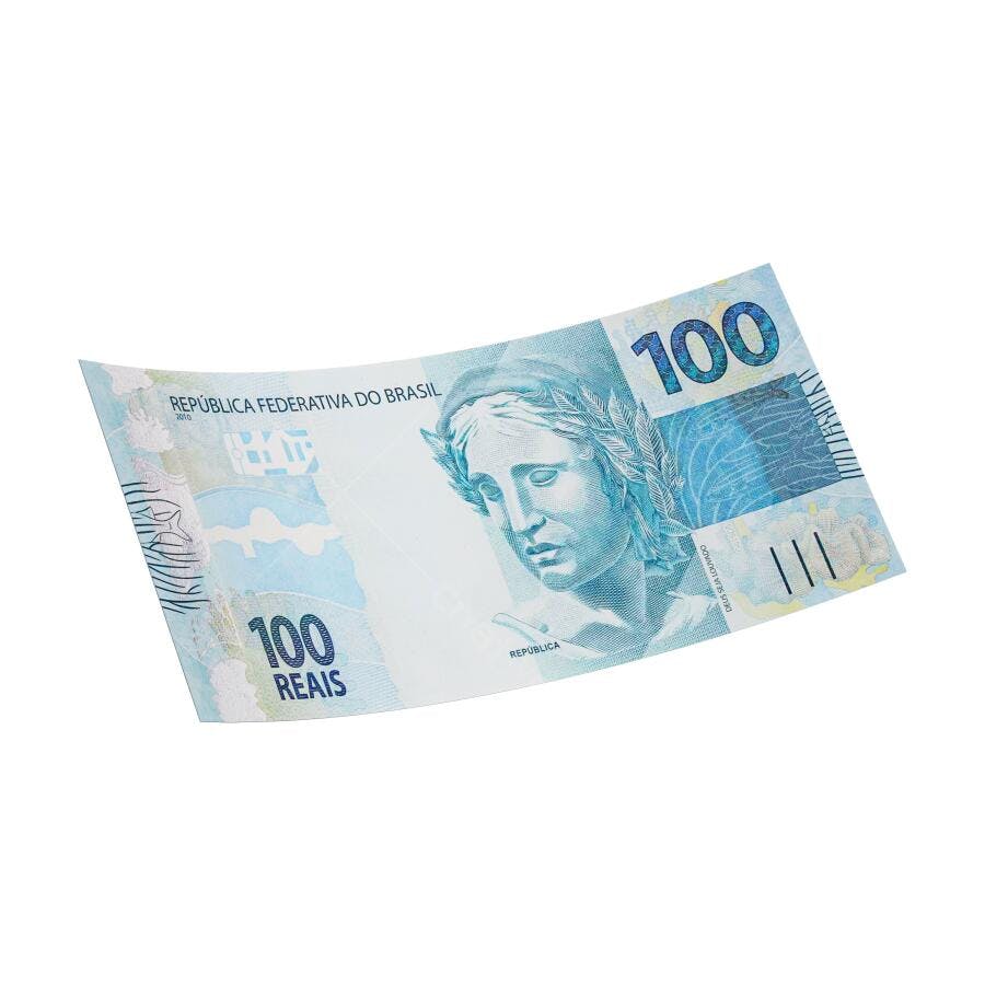 PNG Nota de 100 Reais com fundo transparente