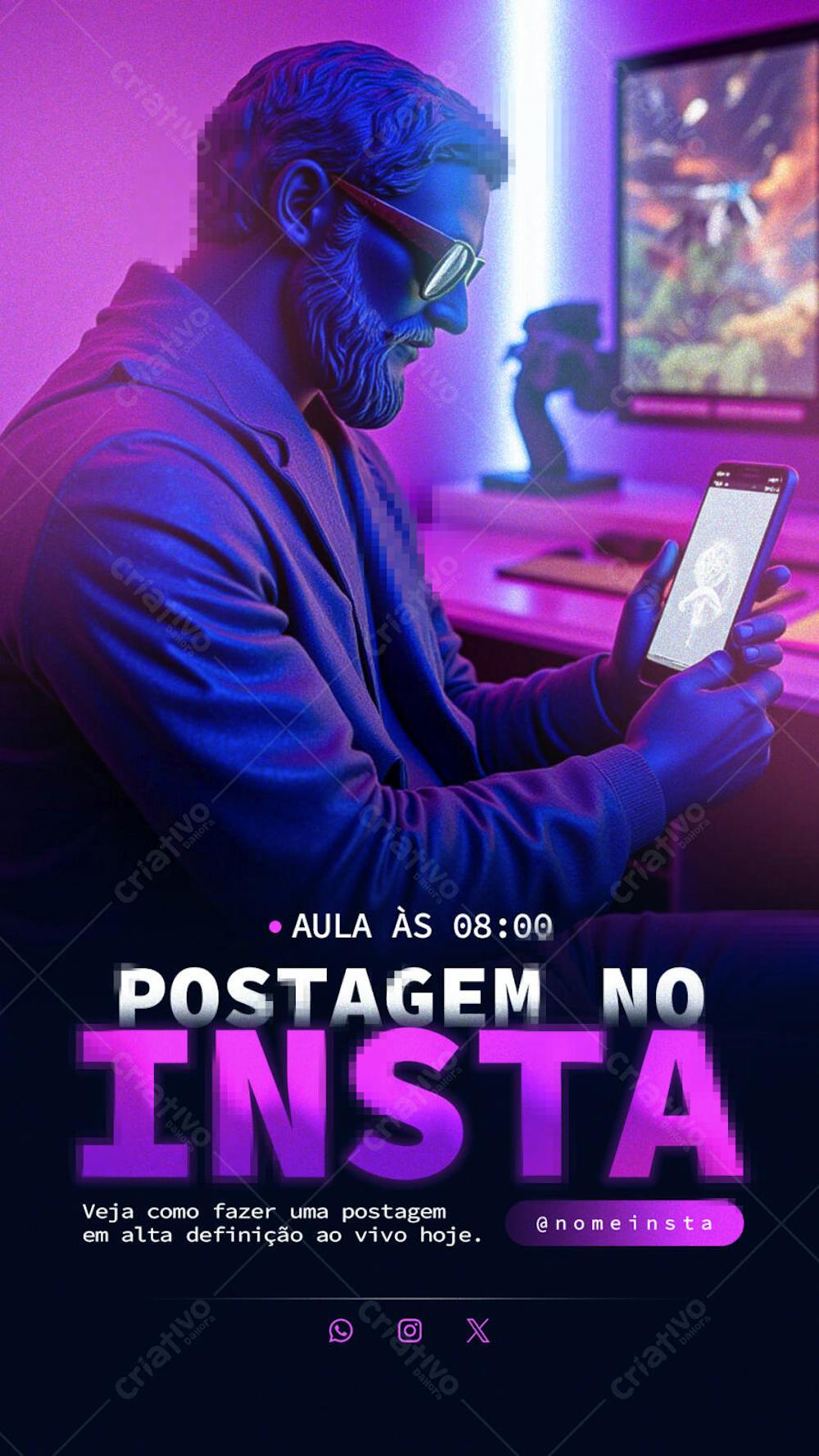 Post Marketing Digital Postagem no Instagram