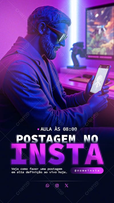 Post Marketing Digital Postagem no Instagram