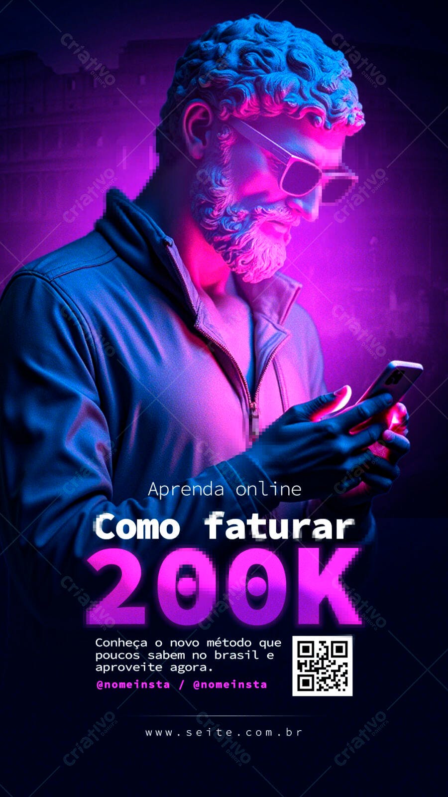 Flyer para Negócios Online PSD Editável