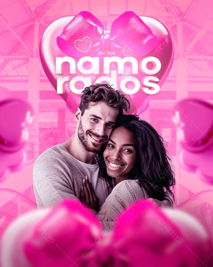 Flyer Dia dos Namorados PSD Editável