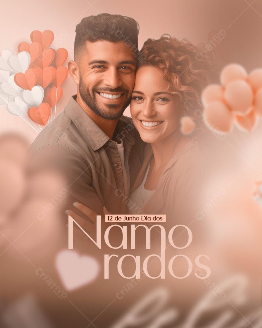 Post para o Dia dos Namorados PSD Editável