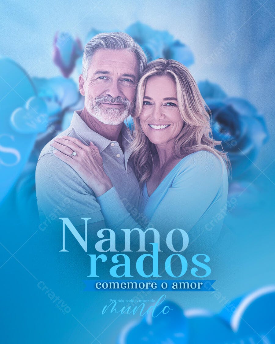 Flyer Dia dos Namorados PSD Editável
