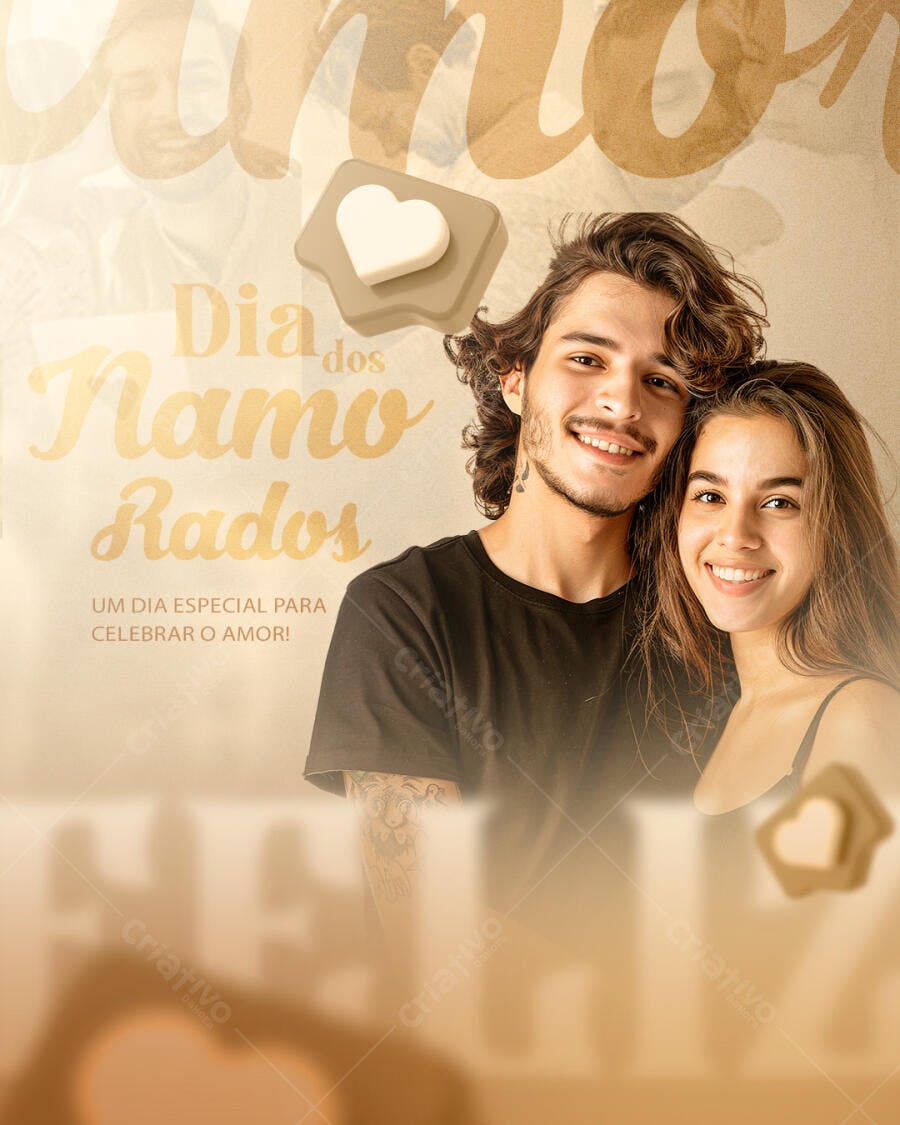 Post para o Dia dos Namorados PSD Editável