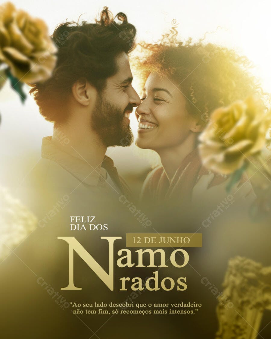 Flyer Dia dos Namorados 12 de Junho PSD Editável