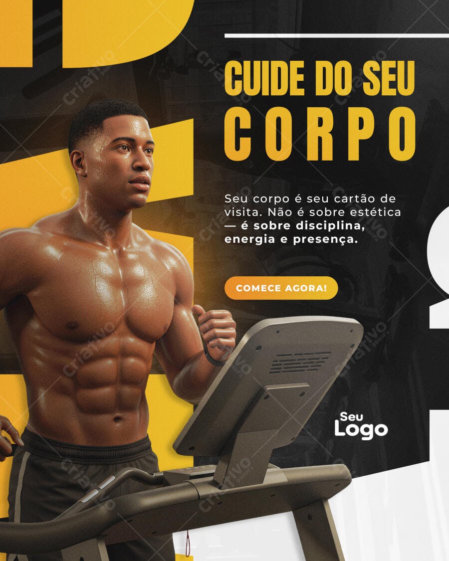 Post para Academia PSD Editável