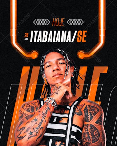 FLYER AGENDA SEMANAL HOJE EDCITY PSD EDITAVEL FEED