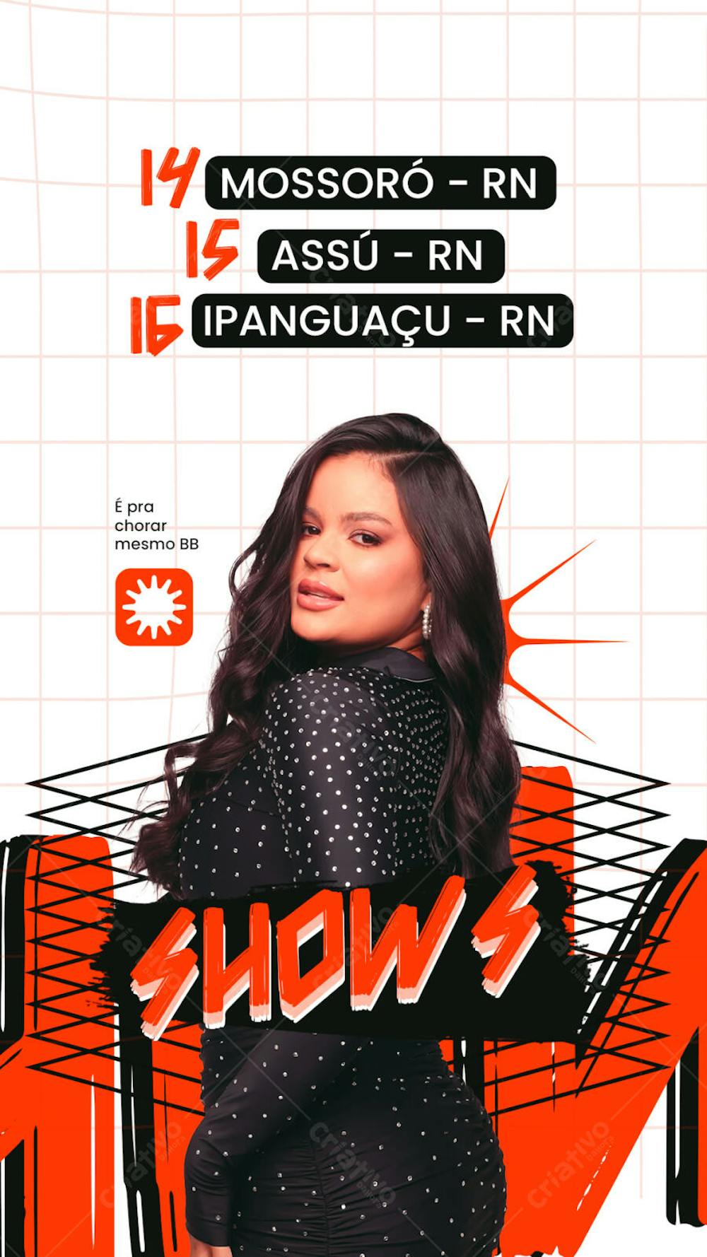 FLYER AGENDA SEMANAL DANIEZE SANTIAGO STORY PSD EDITAVEL
