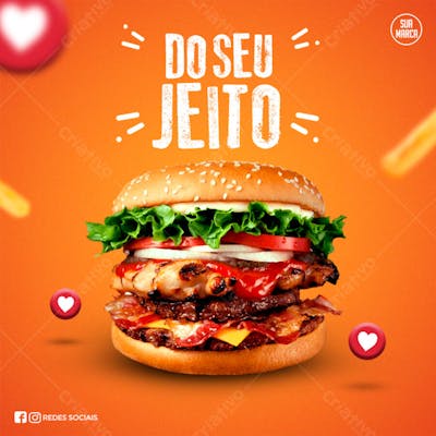 HAMBÚRGUER DO SEU GEITO