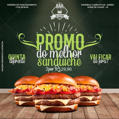 PROMO DO MELHOR SANDUICHE