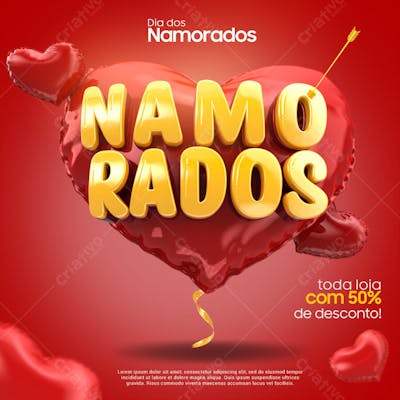 BALÃO DIA DOS NAMORADOS 3D