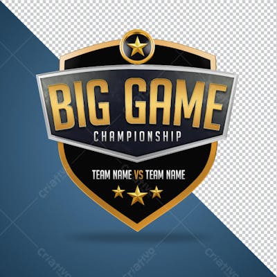 ESCUDO BIG GAME 3D