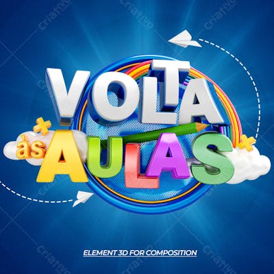 SELO VOLTA AS AULAS 3D