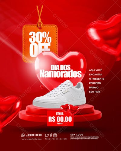 PROMOÇÃO DIA DOS NAMORADOS SAPATO