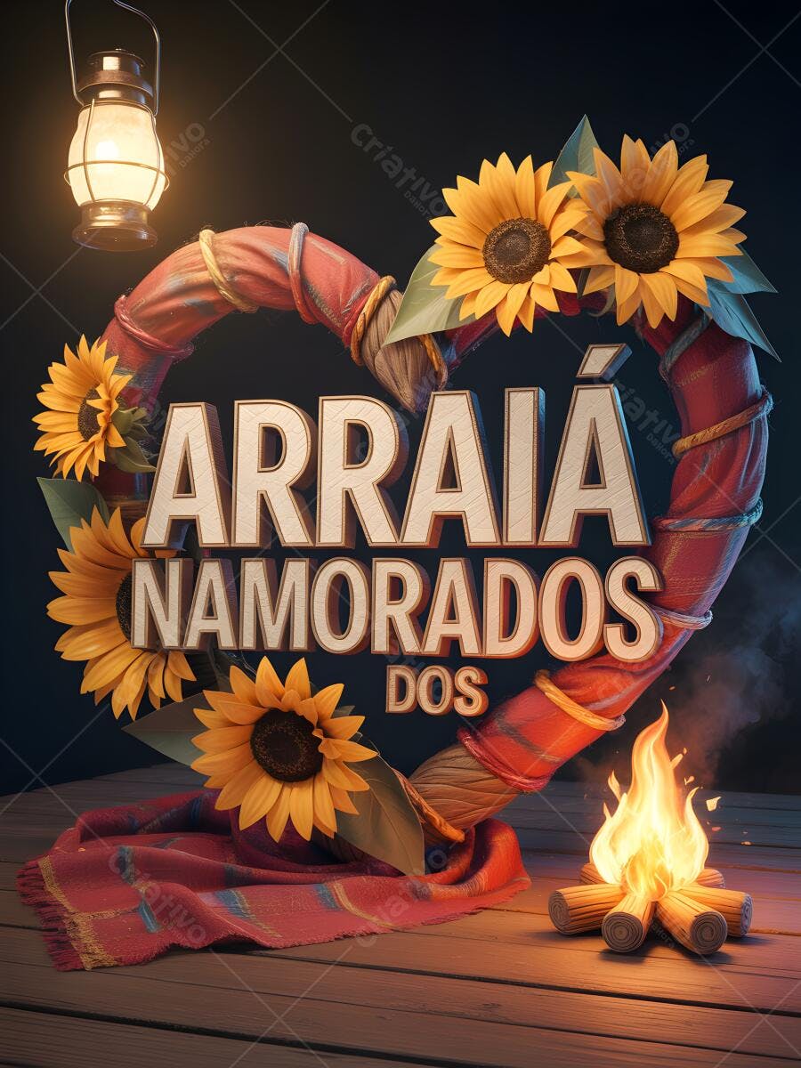 Arraiá dos Namorados decoração romântica