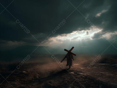 Jesus-andando-com-a-cruz-