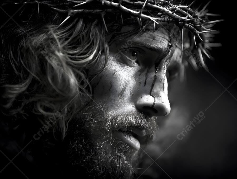 Jesus Cristo coroa de espinhos sofrimento
