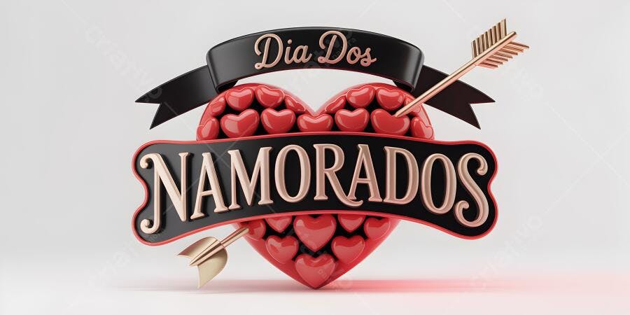 Coração Dia dos Namorados decoração vermelha