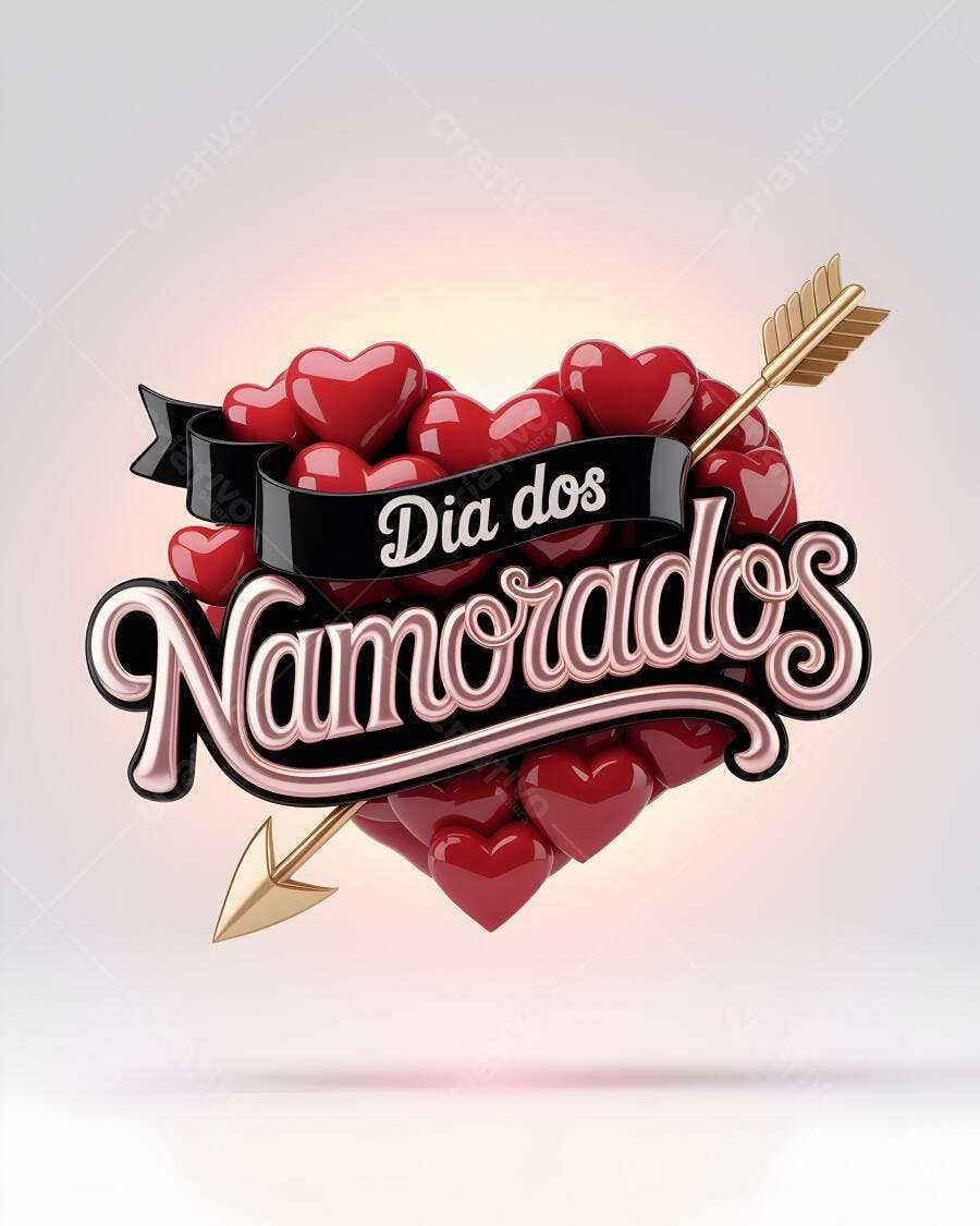 Dia dos Namorados corações vermelhos