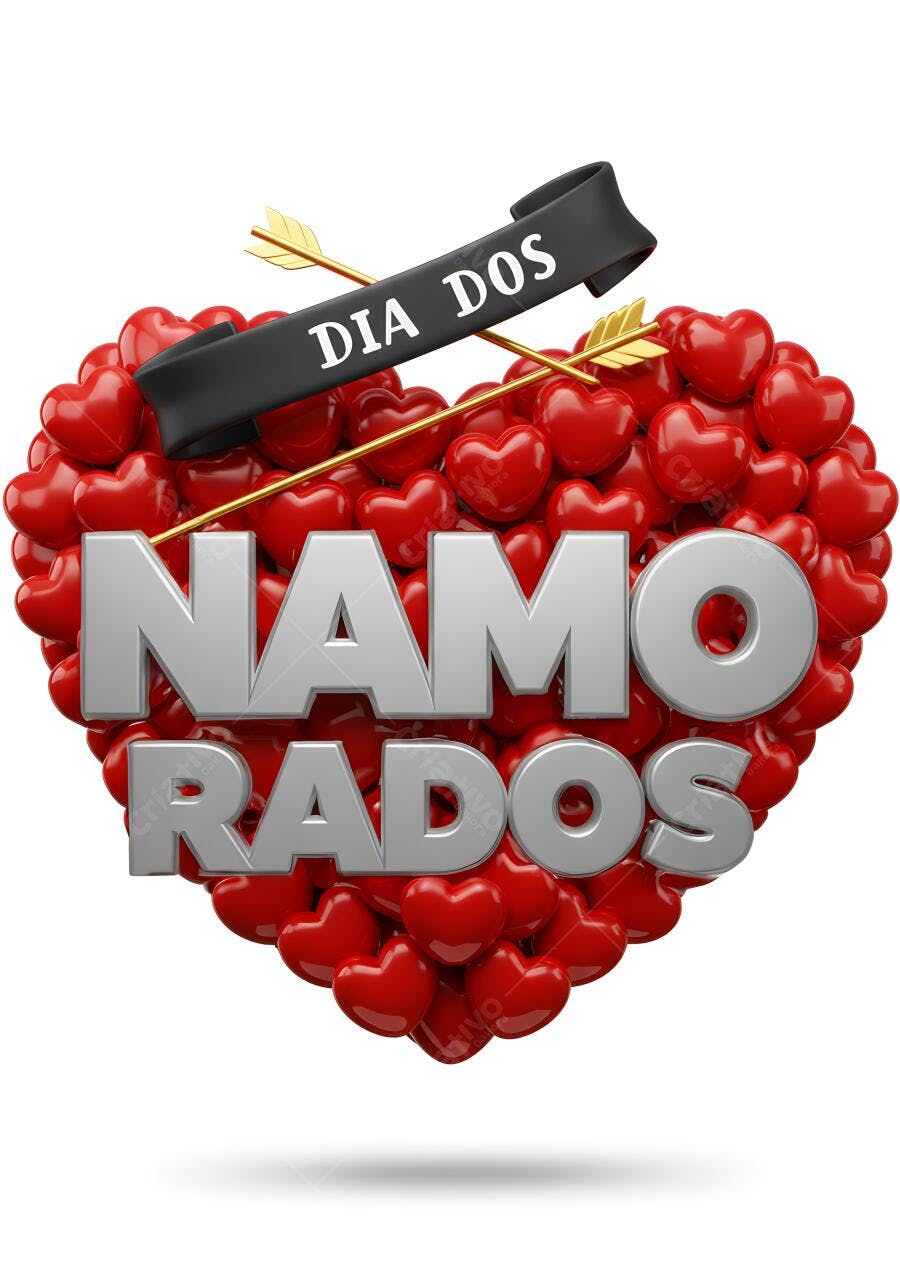 Dia dos Namorados corações vermelhos