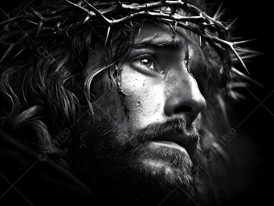 Jesus Cristo coroa de espinhos sofrimento