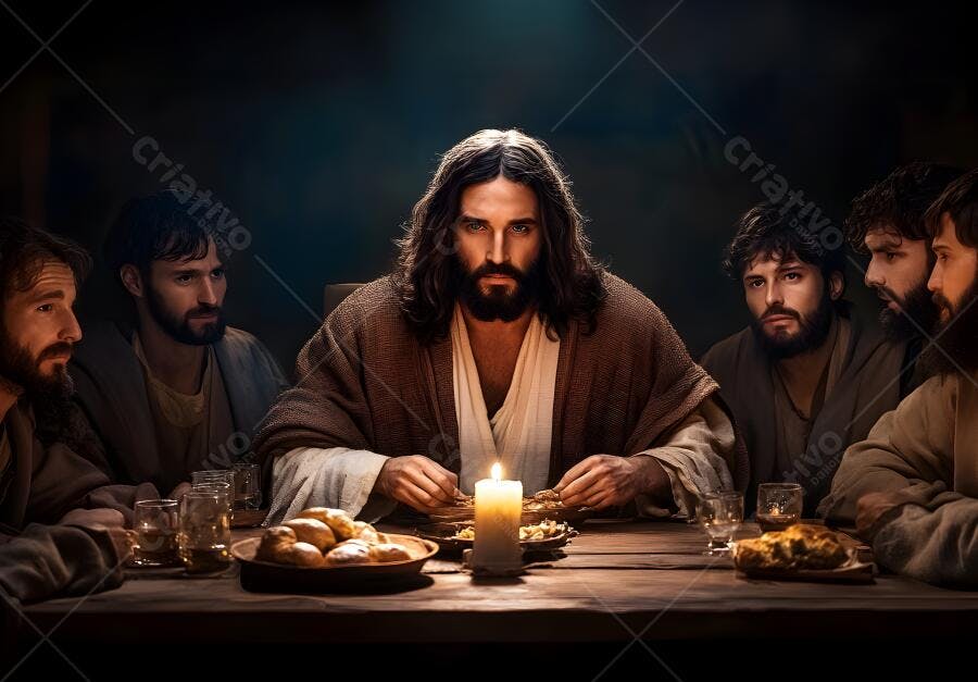Jesus e os Apóstolos na Última Ceia