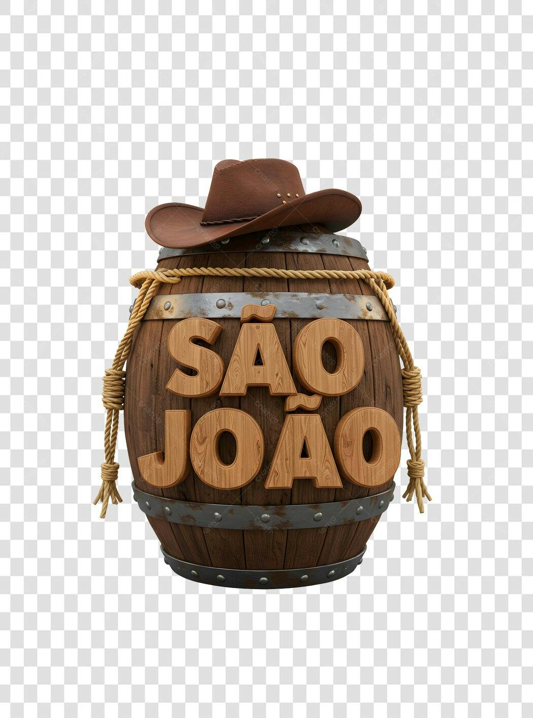 Banner São João PNG com fundo transparente