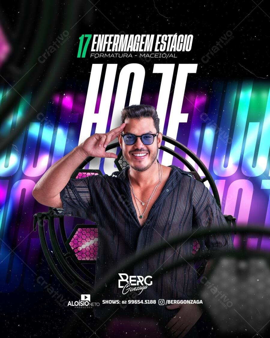 Flyer Formatura Enfermagem PSD Editável