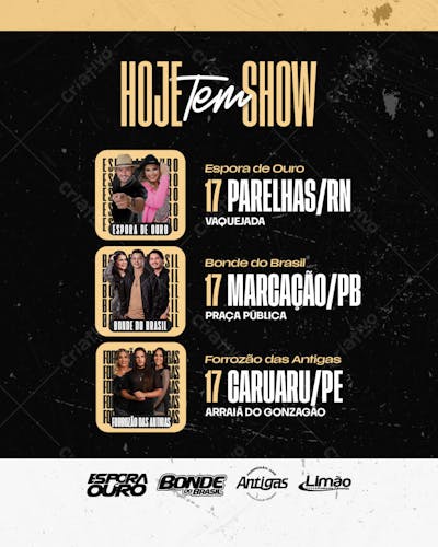 É Hoje 17Mai - Espora - Bonde - Forrozão