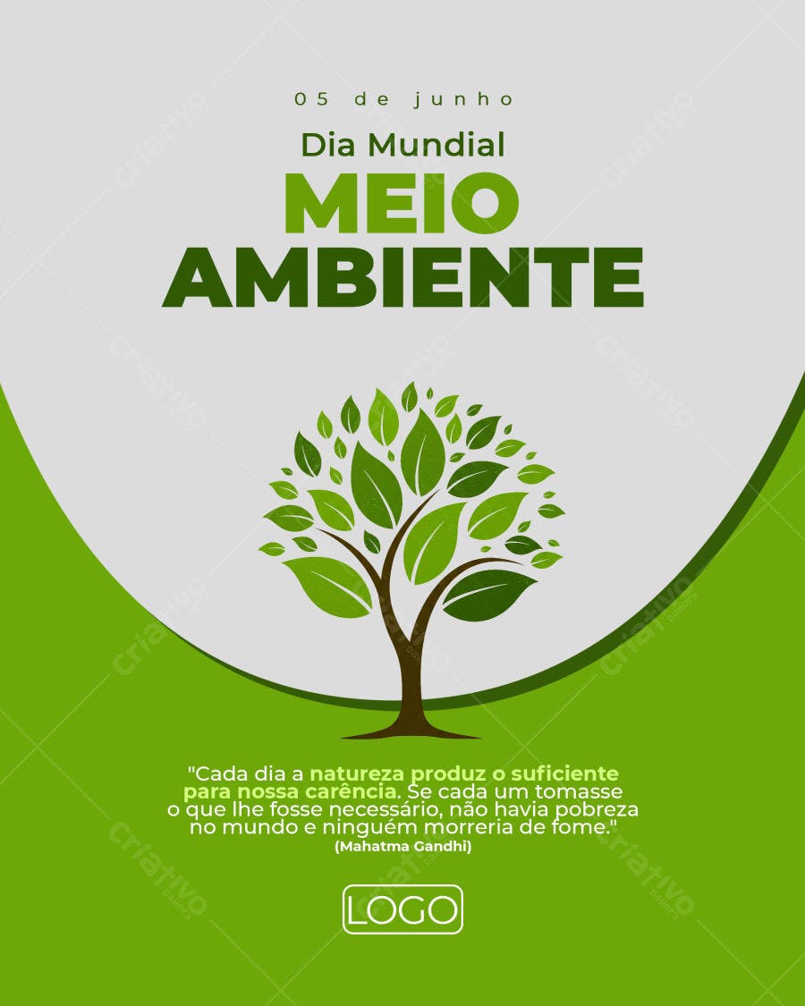Flyer Dia Mundial do Meio Ambiente PSD Editável
