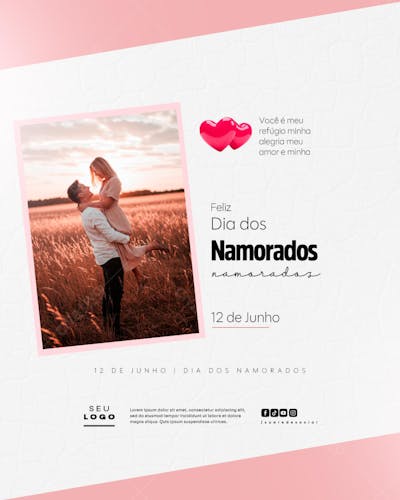 Dia dos Namorados 12 de Junho social media feed editavel (2)