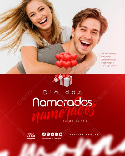 Dia dos Namorados 12 de Junho social media feed editavel (33)