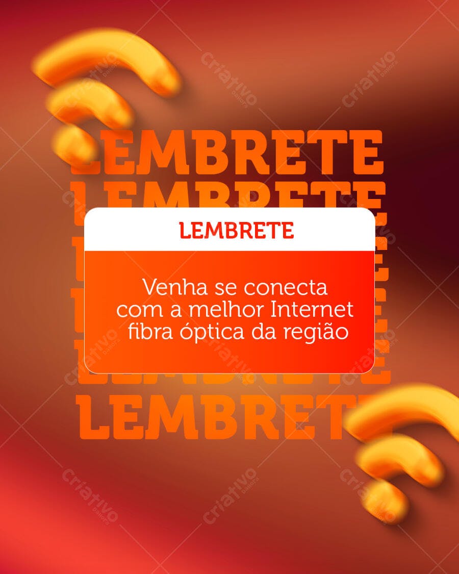 Flyer Propaganda Internet Fibra Ótica PSD Editável