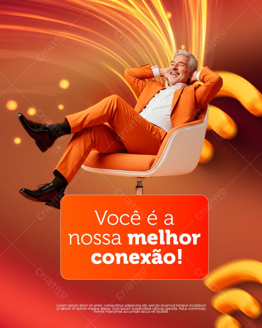 Banner Publicitário Conexão Perfeita PSD Editável