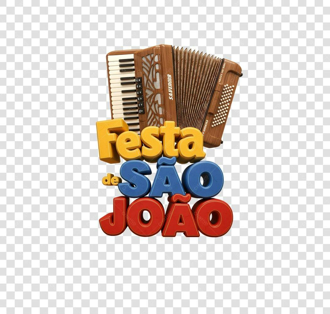 Banner Festa de São João PNG com fundo transparente