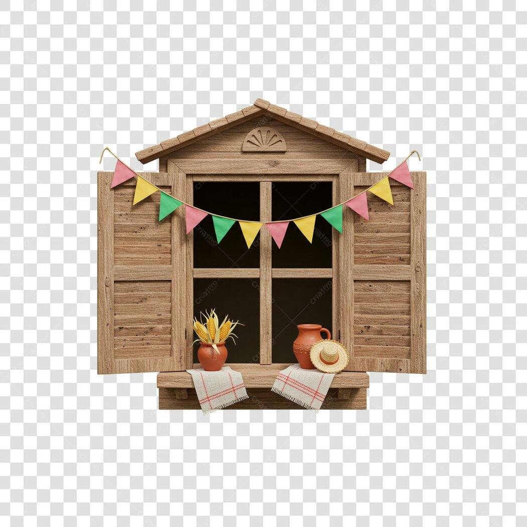 Banner Festa Junina PNG com fundo transparente
