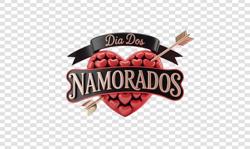Banner Dia dos Namorados PNG com fundo transparente