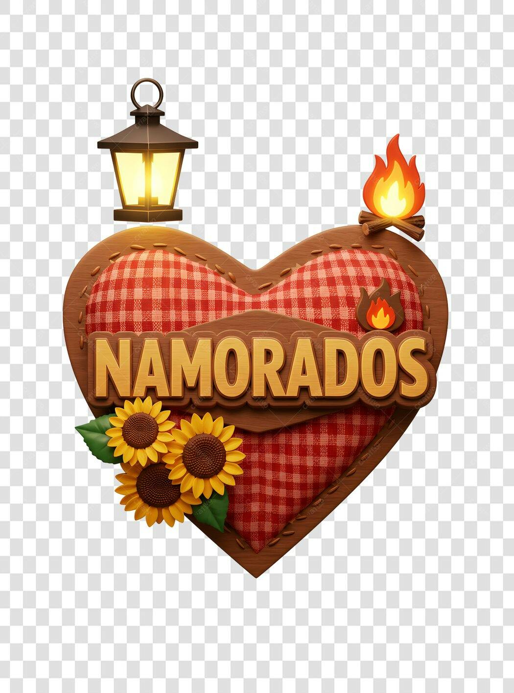 Banner Dia dos Namorados PNG com fundo transparente