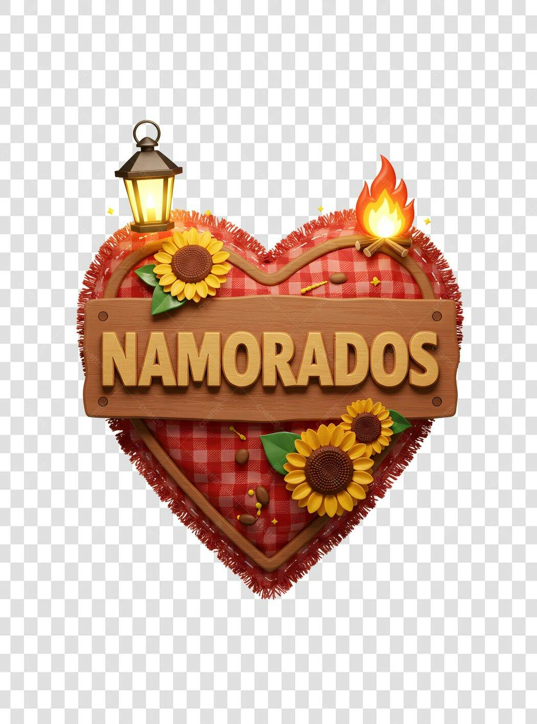 Banner Dia dos Namorados PNG com fundo transparente