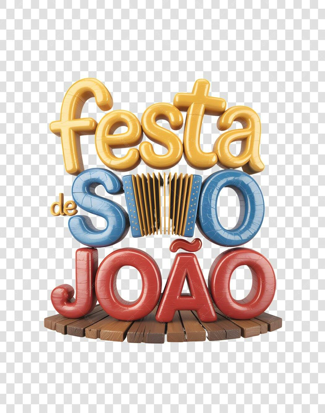 Banner Festa de São João PNG com fundo transparente
