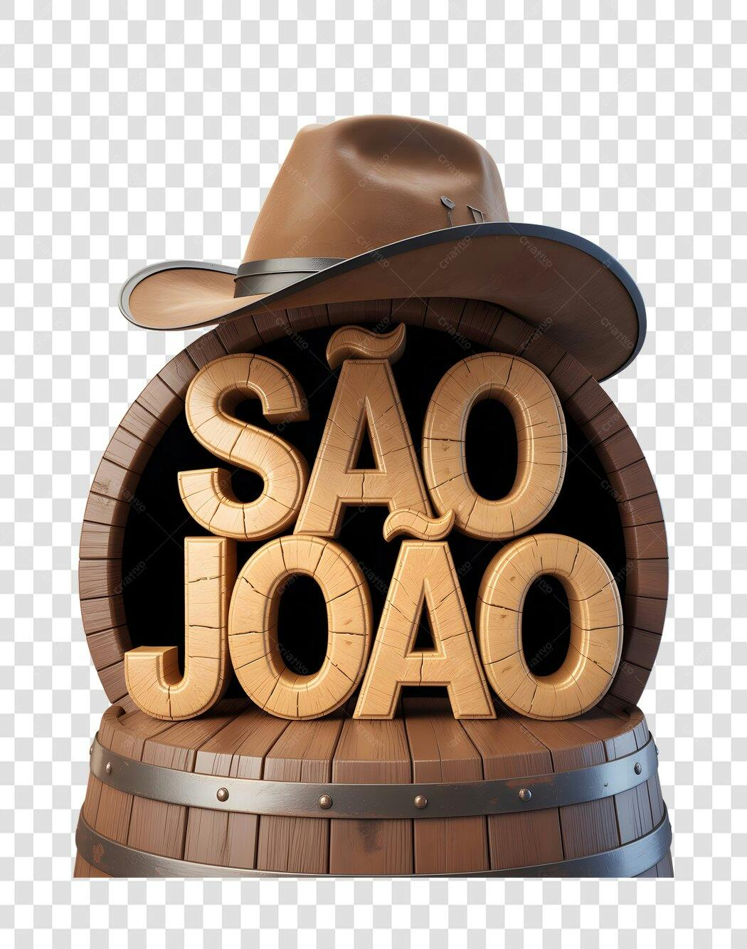 Banner São João PNG com fundo transparente