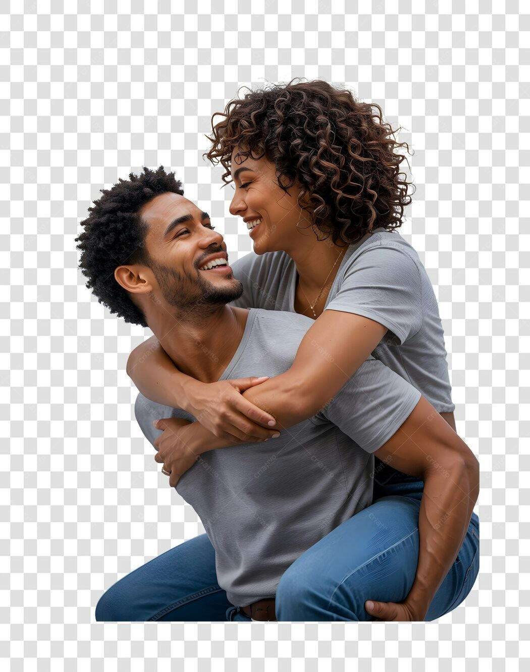 Post Instagram casal apaixonado PNG com fundo transparente