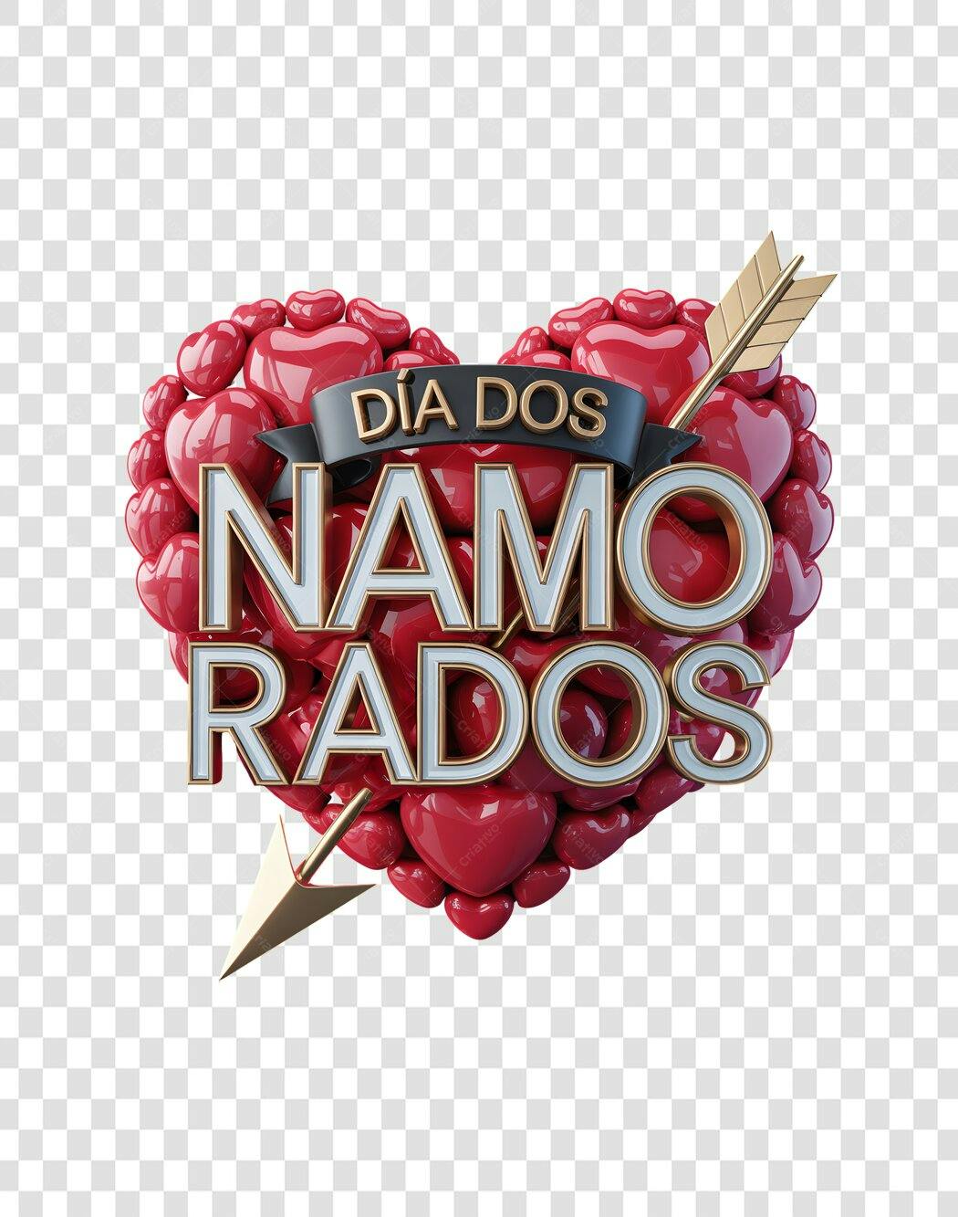 Banner Dia dos Namorados PNG com fundo transparente