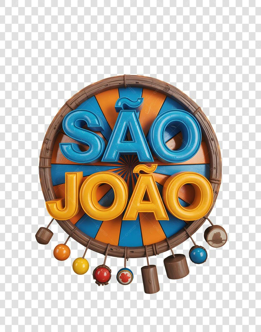 Banner São João PNG com fundo transparente