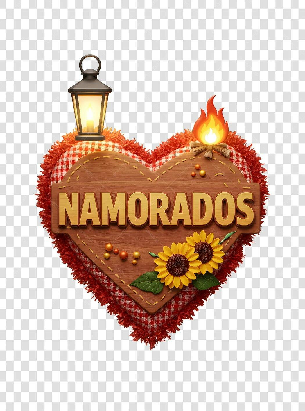 Banner Dia dos Namorados PNG com fundo transparente