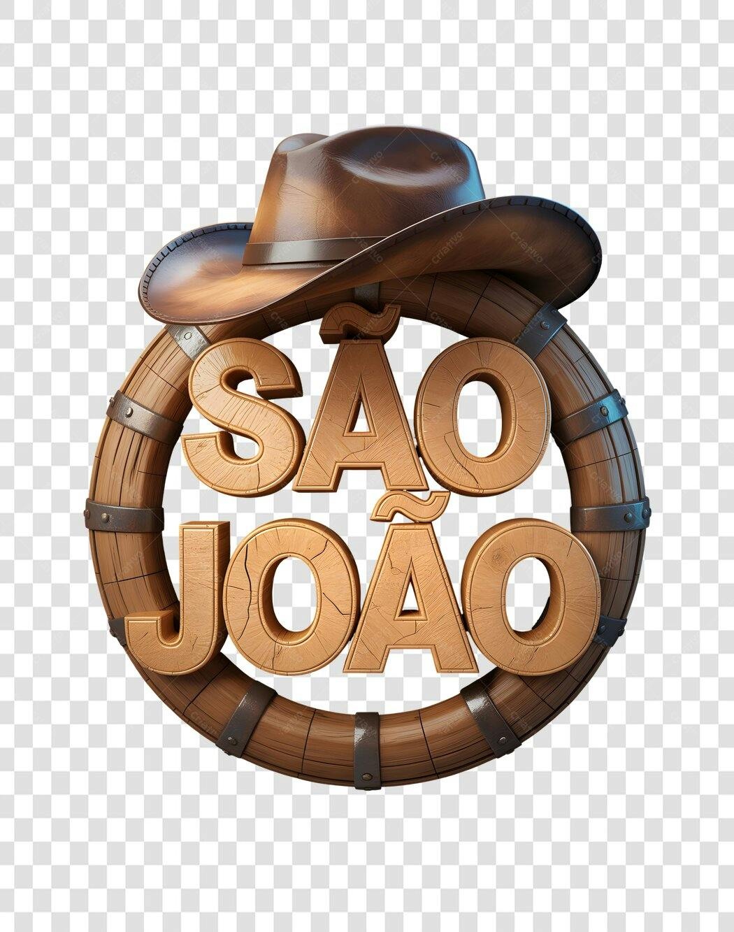 Banner São João PNG com fundo transparente
