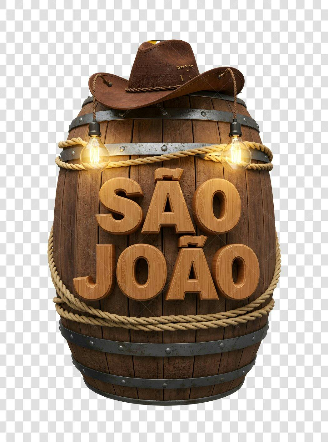 Banner São João PNG com fundo transparente