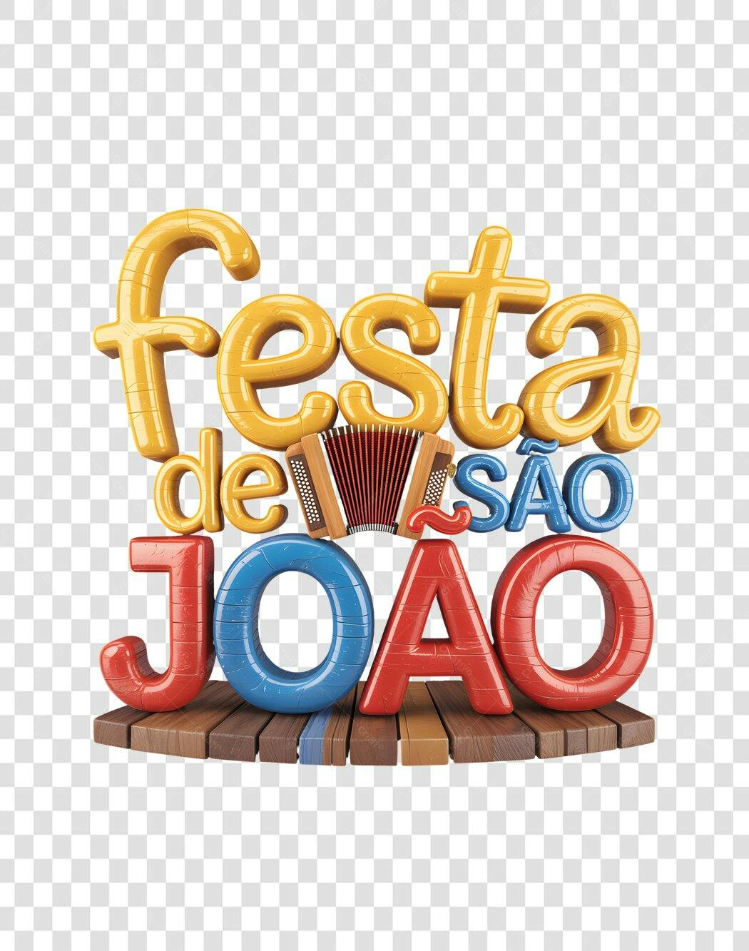 Banner Festa de São João PNG com fundo transparente